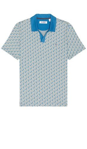 Jacquard interlock knit polo en color azul talla L en - Blue. Talla L (también en S, XL/1X) - Original Penguin - Modalova