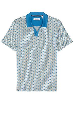 Jacquard interlock knit polo en color azul talla L en - Blue. Talla L (también en XL/1X) - Original Penguin - Modalova