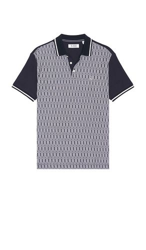 Jacquard Front Interlock Geo Print Polo in . Taglia M, S, XL/1X - Original Penguin - Modalova