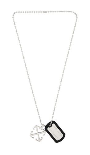 Zip Tie & Arrow Necklace in - OFF-WHITE - Modalova