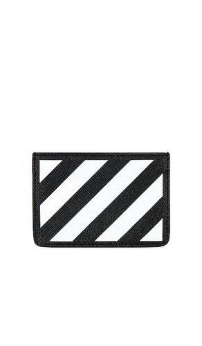 OFF- Off- tarjetero binder diagonal en color negro, blanco talla all en & - ,. Talla all - OFF-WHITE - Modalova