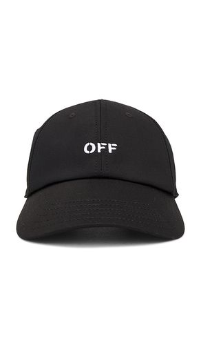 Drill Off Stamp Baseball Cap in - OFF-WHITE - Modalova