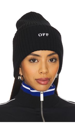 OFF- Off- gorro de punto suelto off stamp en color negro talla all en & - . Talla all - OFF-WHITE - Modalova