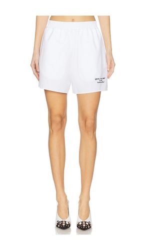 OFF- Embroidered Poplin Elastic Waist Shorts in . Taglia 38, 40, 42 - OFF-WHITE - Modalova