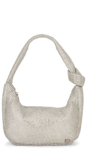 Jessica Soft Crystal Mesh Croissant Bag in - olga berg - Modalova