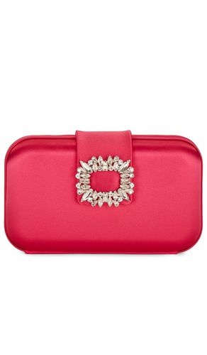 Emmy Crystal Trim Clutch in - olga berg - Modalova