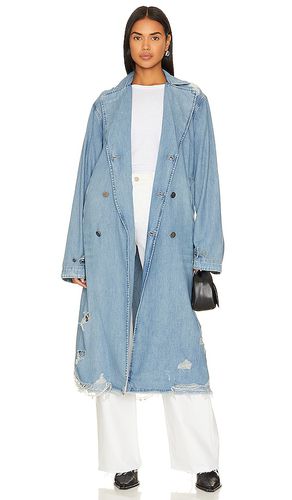 Denim Trench Coat in . Taglia M - One Teaspoon - Modalova