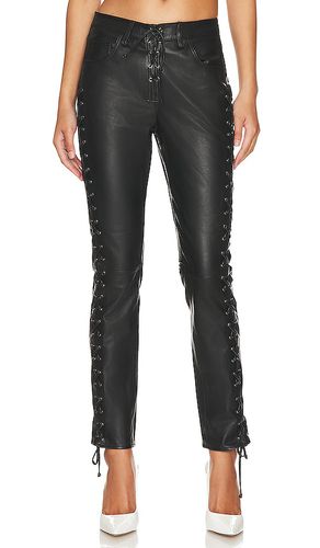 Blacklight Leather Lace Up Pants in . Size XS - One Teaspoon - Modalova