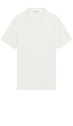 Towel terry johnny collar polo en color talla L en - White. Talla L (también en M, S, XL/1X) - onia - Modalova