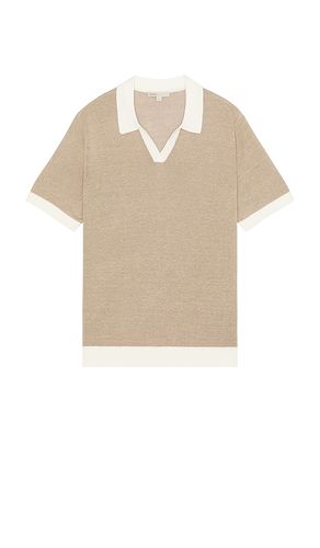 Linen Johnny Collar Polo in . Size M. Also in S, XL/1X - onia - Modalova