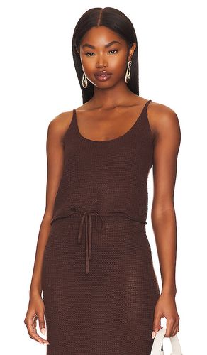 Textured linen sweater scoop tank en color marrón talla S en - Brown. Talla S (también en XS) - onia - Modalova