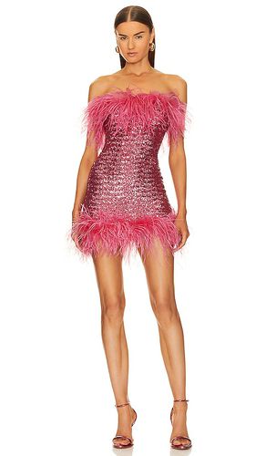 Paillettes Plumage Mini Dress in . Taglia S - Oseree - Modalova