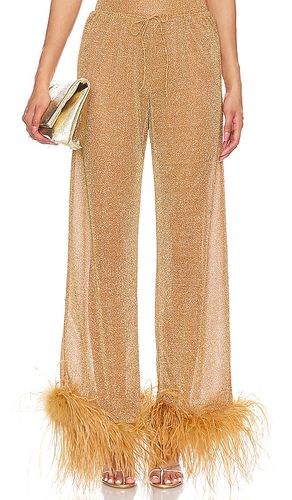 Pantalones lumiere plumage en color bronce talla L en - Tan. Talla L (también en M, S, XL) - Oseree - Modalova