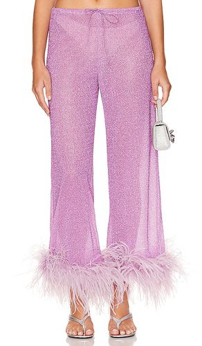 Pantalones lumiere plumage en color lavanda talla M en - Lavender. Talla M (también en S, XL) - Oseree - Modalova