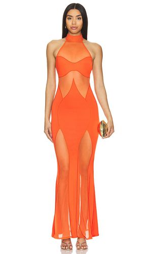 Vestido halter siena en color burnt orange talla L en - Burnt Orange. Talla L (también en M, S, XL, XS) - OW Collection - Modalova
