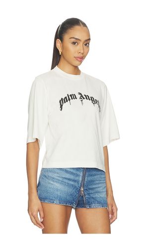 Curved Logo Boxy Tee in . Size M. Also in S, XS - Palm Angels - Modalova