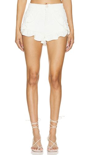 Ruffled shorts en color talla 0 en - White. Talla 0 (también en 4, 8) - PatBO - Modalova
