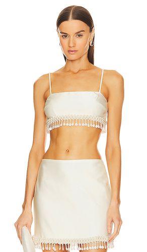 Hand-Beaded Cropped Top in . Size M, XL - PatBO - Modalova
