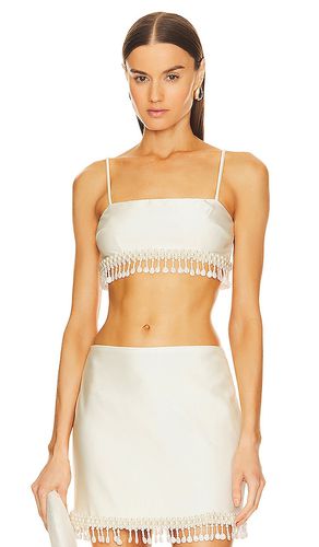 Hand-Beaded Cropped Top in . Size XL - PatBO - Modalova