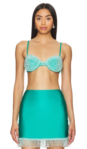 Hand Beaded Bustier Top in . Taglia S - PatBO - Modalova