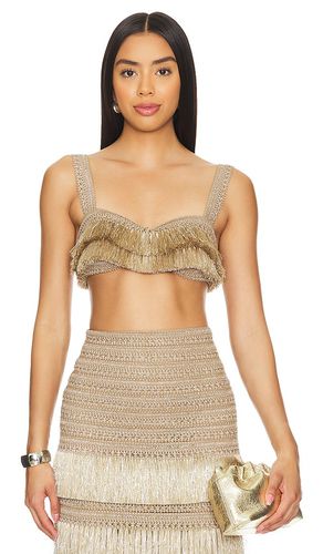 Fringe bralette en color beige talla 0 en - Beige. Talla 0 (también en 2, 4, 6, 8) - PatBO - Modalova