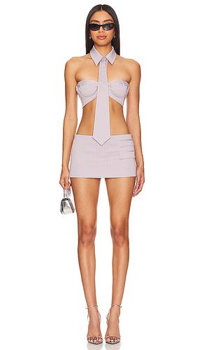 POSTER GIRL Amphitrite Bodysuit Shapewear Fishnet Polo Neck