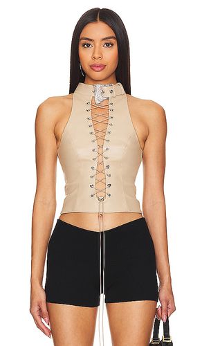 Phoebe Faux Leather Top in . Size S - Poster Girl - Modalova