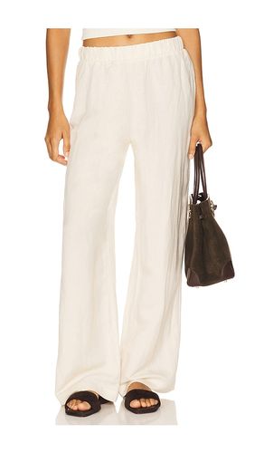 Woven Linen Pant in . Taglia L. Also in M, S, XL, XS - perfectwhitetee - Modalova