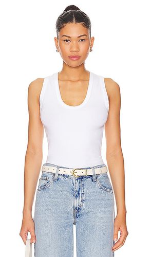 U Neck Ribbed Tank in . Taglia M, S, XL, XS - perfectwhitetee - Modalova