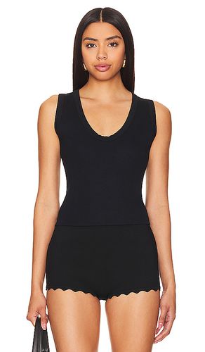 U Neck Ribbed Tank in . Taglia M, S, XS - perfectwhitetee - Modalova