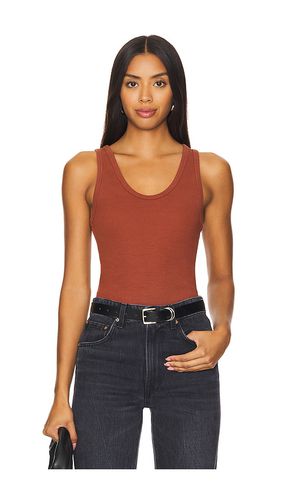 Camiseta tirantes structured rib en color óxido talla L en - Rust. Talla L (también en M, S, XL, XS) - perfectwhitetee - Modalova