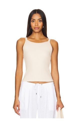 Top sin mangas rib en color crema talla L en - Cream. Talla L (también en M, S, XS) - perfectwhitetee - Modalova