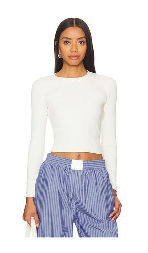 Ribbed Long Sleeve Structured Tee in . Size L, XL, XS - perfectwhitetee - Modalova