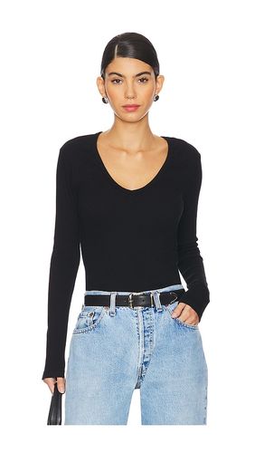 Blondie Long Sleeve V Neck Top in . Taglia M. Also in XS - perfectwhitetee - Modalova