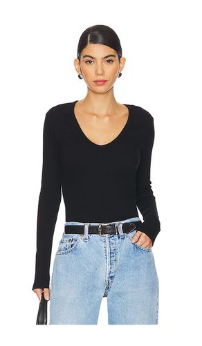 Blondie Long Sleeve V Neck Top in . Taglia S, XS - perfectwhitetee - Modalova