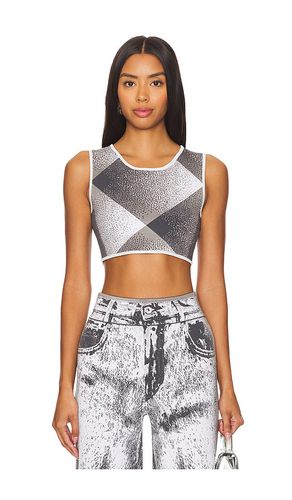 Jude cropped plaid top en color charcoal talla L en - Charcoal. Talla L (también en M, S, XL, XS) - PH5 - Modalova