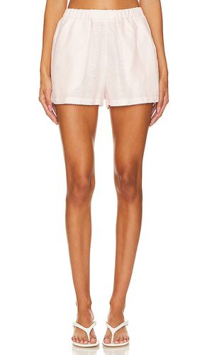 Scalloped linen shorts en color talla M/L en - Pink. Talla M/L (también en XS/S) - PQ - Modalova