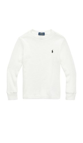 Top de punto waffle en color blanco talla 2 en - White. Talla 2 (también en 3, 4, 5, 6) - Polo Ralph Lauren - Modalova