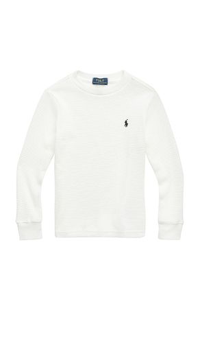 Top de punto waffle en color blanco talla 2 en - White. Talla 2 (también en 4, 5) - Polo Ralph Lauren - Modalova