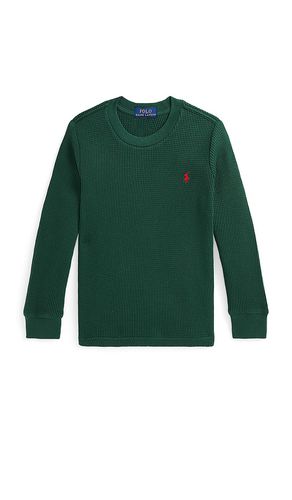 Top de punto waffle en color verde talla 2 en - Green. Talla 2 (también en 3, 4, 5, 6) - Polo Ralph Lauren - Modalova