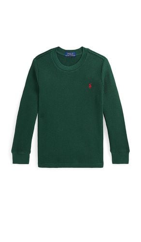 Top de punto waffle en color verde talla 2 en - Green. Talla 2 (también en 3, 4, 6) - Polo Ralph Lauren - Modalova