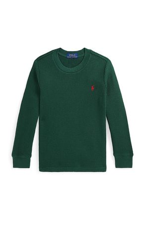 Top de punto waffle en color verde talla 2 en - Green. Talla 2 (también en 3, 4) - Polo Ralph Lauren - Modalova