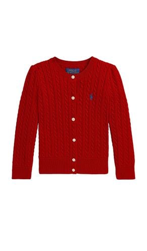 Kids cable knit cardigan en color talla 2 en & - Red. Talla 2 (también en 3, 4, 5, 6) - Polo Ralph Lauren - Modalova