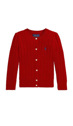 Kids cable knit cardigan en color talla 2 en & - Red. Talla 2 (también en 3, 5) - Polo Ralph Lauren - Modalova