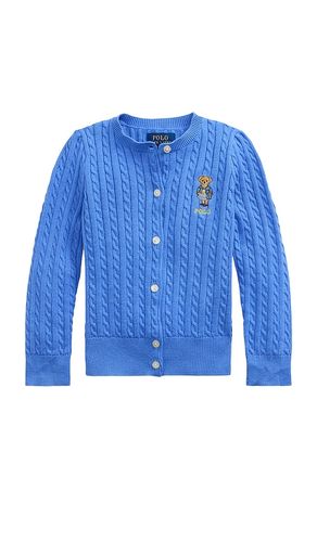 Kids Mini Cable Knit Sweater Cardigan in . Taglia 3, 4, 6, 6X - Polo Ralph Lauren - Modalova