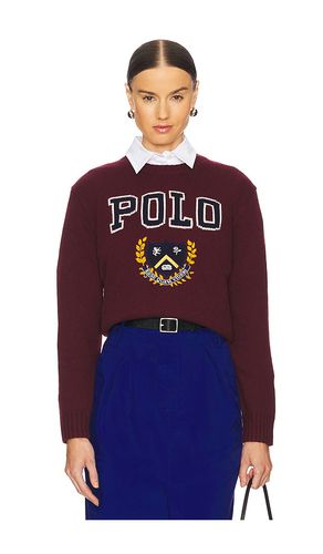 Ny jersey de manga larga polo en color burgundy talla M en - Burgundy. Talla M (también en XL) - Polo Ralph Lauren - Modalova