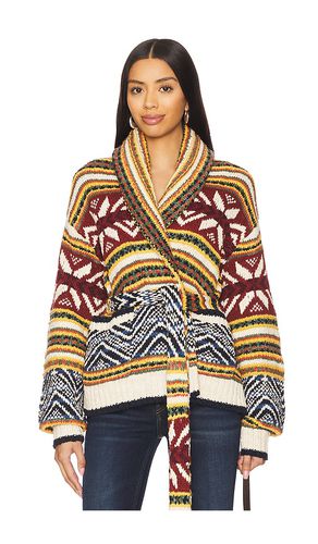 Multi-pattern shawl cardigan en color yellow,red talla L en & - Yellow,Red. Talla L (también en XL) - Polo Ralph Lauren - Modalova