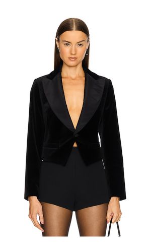 Silk-lapel Velvet Cropped Blazer in . Size 12-14, 4-6, 8-10 - Polo Ralph Lauren - Modalova