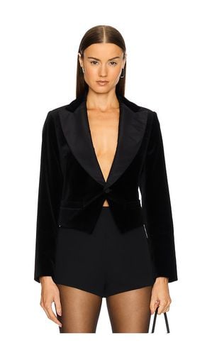 Silk-lapel Velvet Cropped Blazer in . Taglia 12-14 - Polo Ralph Lauren - Modalova