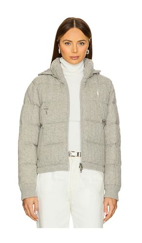 Abrigo tejido de ochos con capucha en color gris talla L en - Grey. Talla L (también en M, S, XXS - Polo Ralph Lauren - Modalova